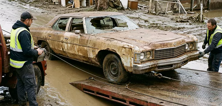 Flood-Damaged Old Car Removal in Indianapolis