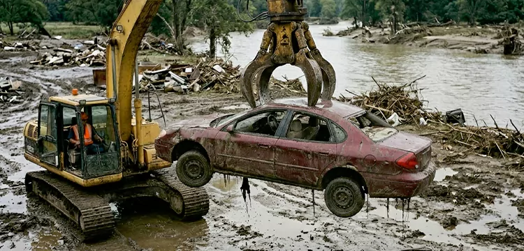 Flood Damaged Junk Car Pick Up for Cash in Indianapolis 